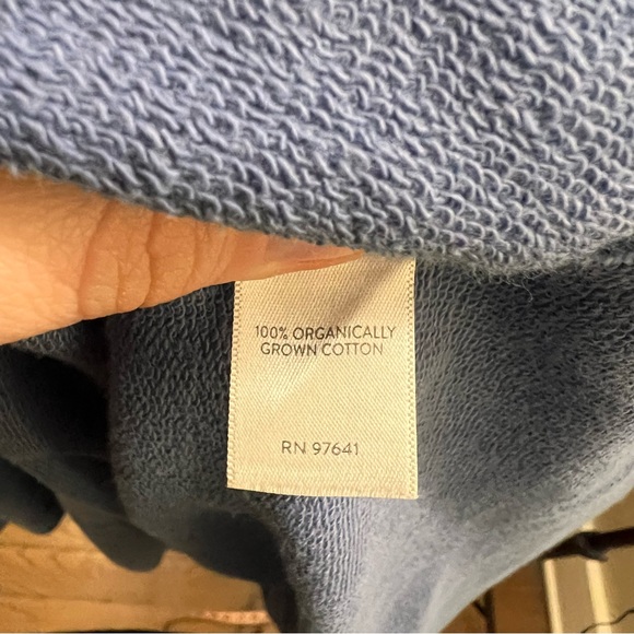 J. Jill Pure Jill Blue Tie Dye Dolman Sleeve Pullover Sweatshirt XL 100% Cotton - Picture 7 of 7